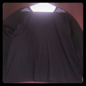 Stella and Dot Amie Lace Sweatshirt. SIZE XXL.